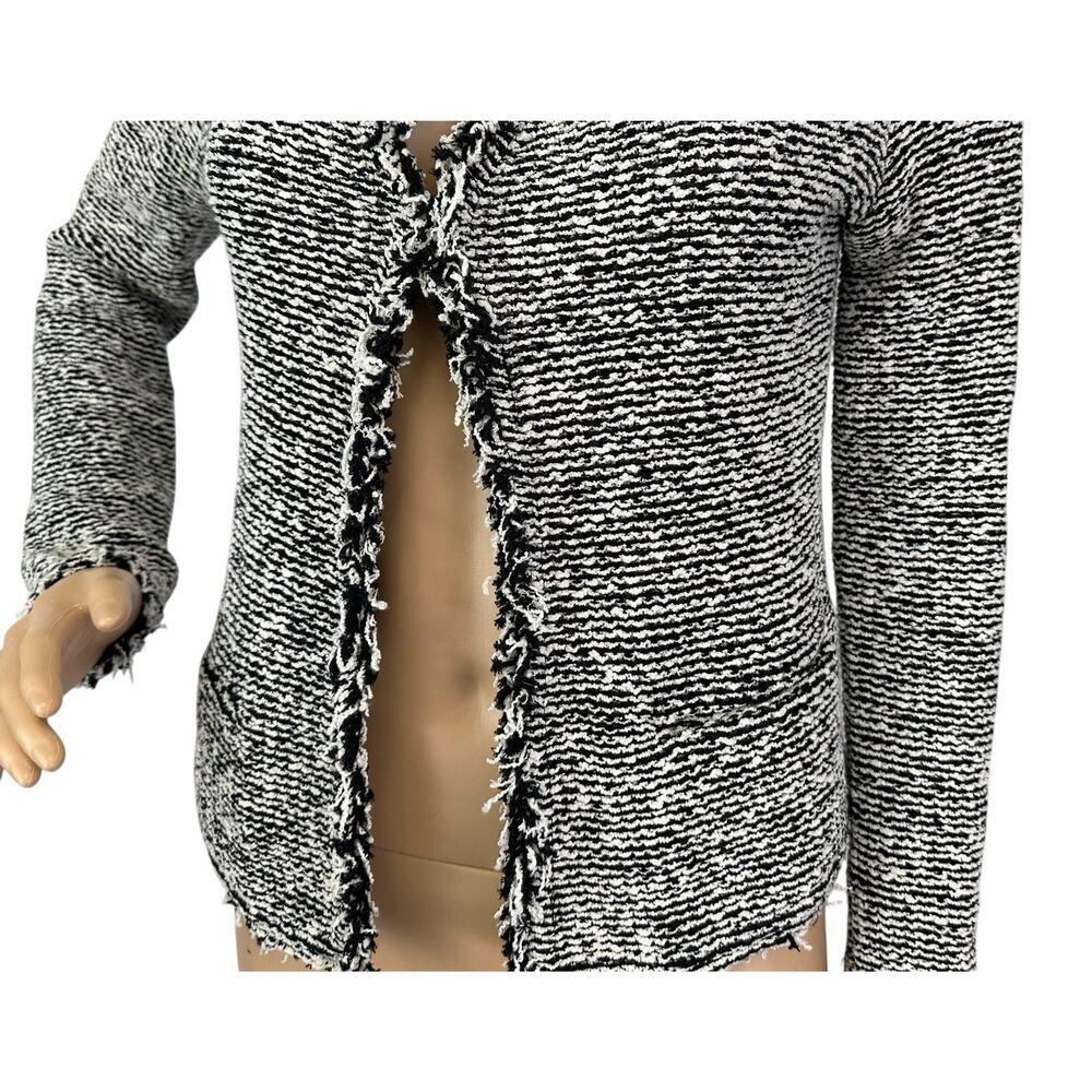 IRO Azure Boucle Jacket Black Ecru 36 US Size 4 - Picture 8 of 11